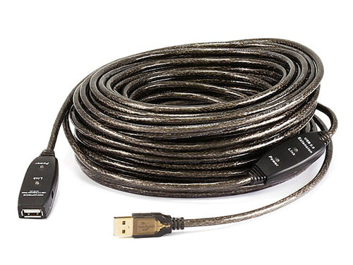 USB Cable Monoprice 7644 25m USB 2.0 A Male to Female Black