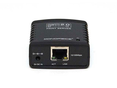 Print Server Monoprice 5342 Ethernet 100 Mbps For Multiple Printers