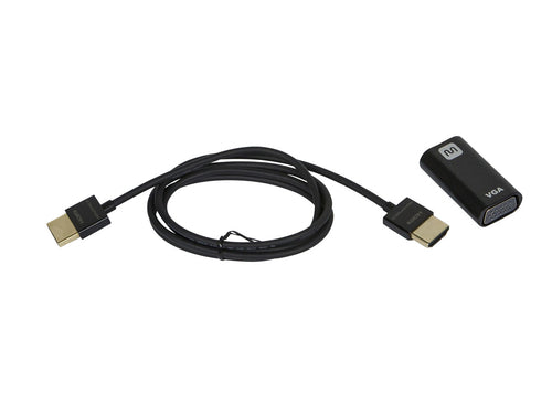 HDMI to VGA Adapter Monoprice HDMI/VGA Kit High-Quality Cable