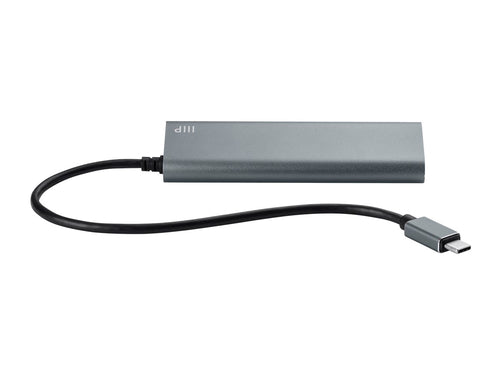 USB Hub Monoprice 14908 3.2 Gen 1 2x Type-C 1x Type-A Black Grey