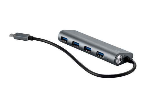 USB Hub Monoprice 14908 3.2 Gen 1 2x Type-C 1x Type-A Black Grey