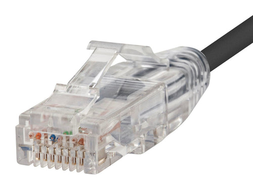 Networking Cable Monoprice 7ft SlimRun Cat6 UTP RJ-45 Black