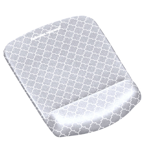 Mouse Pad Fellowes Fabric Grey Wrist Rest Non-Slip Base