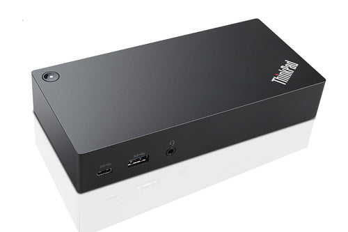 USB Typ-C Laptop-Dock Lenovo 3840x2160 Schwarz Kabelgebundener Portreplikator