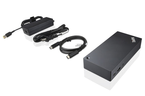 USB Typ-C Laptop-Dock Lenovo 3840x2160 Schwarz Kabelgebundener Portreplikator