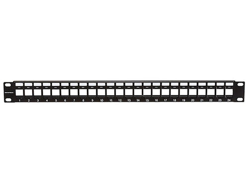 Patch Panel Monoprice 7260 1U Steel Rack Mount Black