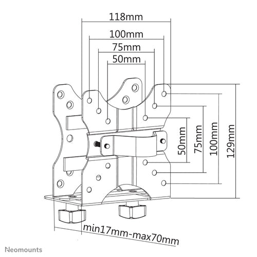 Neomounts NM-TC100BLACK CPU holder