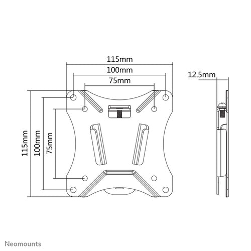 Neomounts NM-W25BLACK TV mount/stand