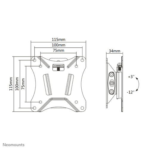 Neomounts NM-W60BLACK TV mount/stand
