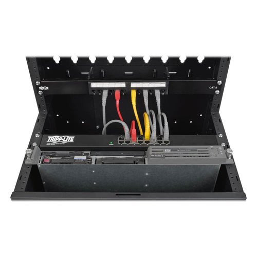 16U Low-Profile Wall-Mount Server Rack Enclosure Black - Tripp Lite