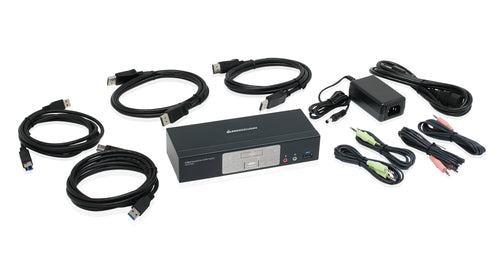 KVM-Switch 4K UHD 4096x2160 IOGEAR GCS1932 Schwarz