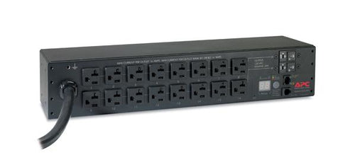 APC AP7802B 16 Auslass Messende Stromverteilungseinheit - 2HE Rackmontage Schwarz