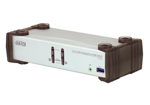 KVM-Switch ATEN CS1912 3840x2160 3,3 W Schwarz Grau