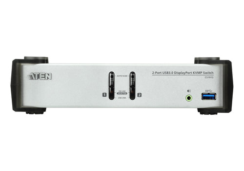 KVM-Switch ATEN CS1912 3840x2160 3,3 W Schwarz Grau
