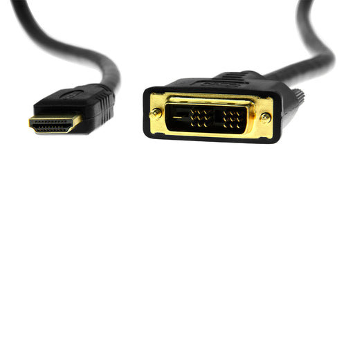 DVI-D-auf-HDMI-Videokabeladapter 1,8 m Gold Stecker-Stecker