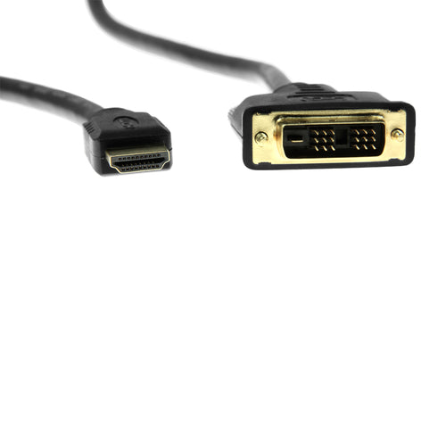 DVI-D-auf-HDMI-Videokabeladapter 1,8 m Gold Stecker-Stecker