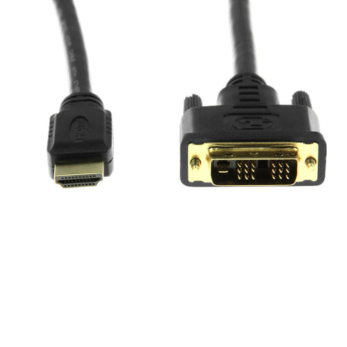 DVI-D-auf-HDMI-Videokabeladapter 1,8 m Gold Stecker-Stecker