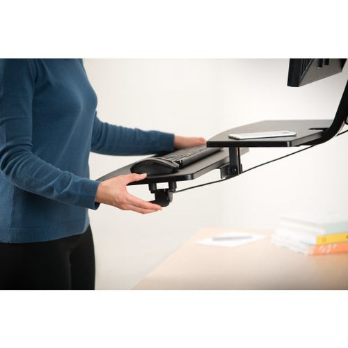 Monitor Mount Stand Kensington 23 Inch Adjustable Clamp Black