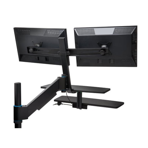 Monitor Mount Stand Kensington 23 Inch Adjustable Clamp Black
