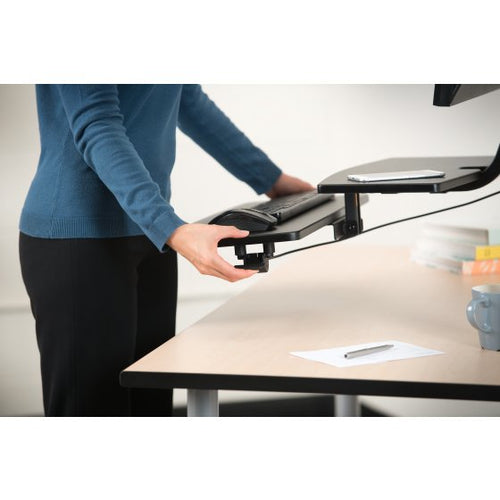 Monitor Mount Stand Kensington 23 Inch Adjustable Clamp Black
