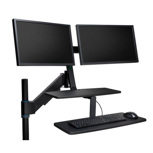 Monitor Mount Stand Kensington 23 Inch Adjustable Clamp Black