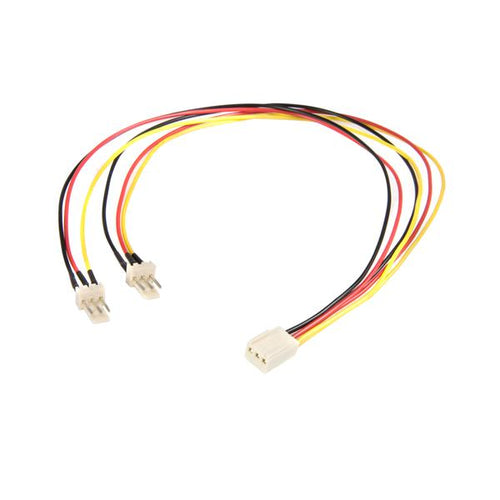 Fan Power Splitter Cable StarTech 12-Inch TX3 Molex 3-Pin Connector