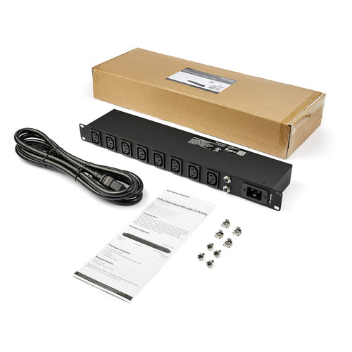 StarTech.com PDU08C13H 1U Rackmount-Stromverteilerleiste – 8-Port, 16 A, 240 V