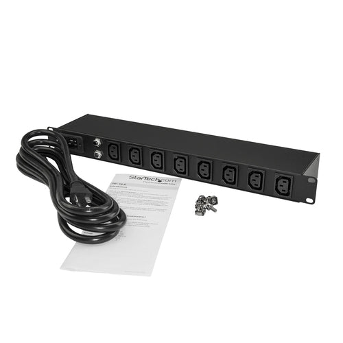 StarTech.com PDU08C13H 1U Rackmount-Stromverteilerleiste – 8-Port, 16 A, 240 V