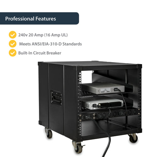StarTech.com PDU08C13H 1U Rackmount-Stromverteilerleiste – 8-Port, 16 A, 240 V