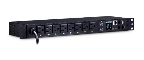 CyberPower PDU81001 Metered Monitored Stromverteilungseinheit 1HE Schwarz