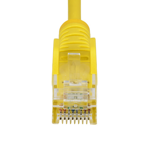 2ft Slim CAT6 Ethernet Cable Yellow Pure Copper RJ45 Snagless