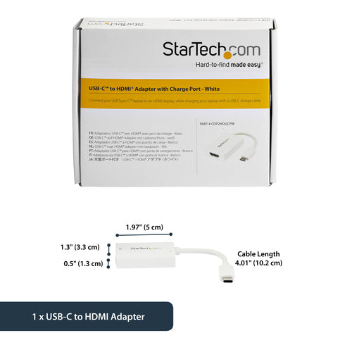 StarTech.com CDP2HDUCPW USB graphics adapter