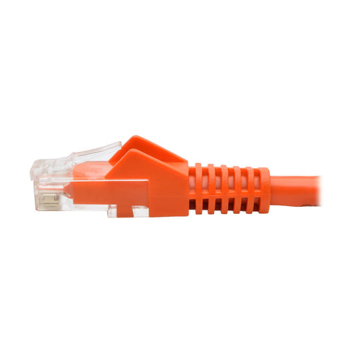 Cat6 Gigabit Ethernet Cable Snagless Molded PoE 1ft Orange Tripp Lite