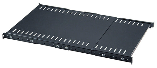Intellinet 19" Festes ausziehbares Rack-Fach – schwarzer Stahl, max. 45 kg Tragkraft