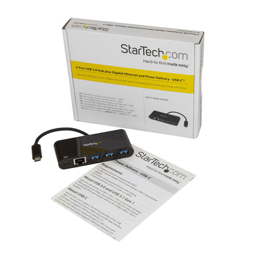 StarTech.com HB30C3AGEPD laptop dock/port replicator
