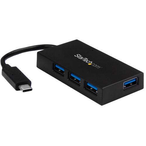 StarTech.com HB30C4AFS 4-Port USB-C Hub with 4 USB-A Ports - USB 3.0/3.1 SuperSpeed Charging