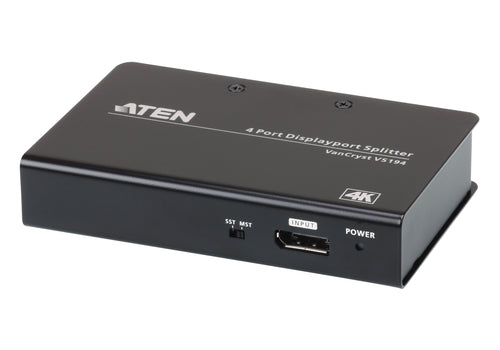 ATEN VS194 Video Splitter – 4x DisplayPort, 4096x2160 Auflösung, Metall