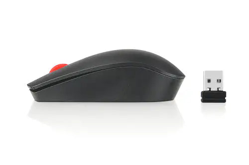 Lenovo 4X30M56887 Kabellose optische Maus - 1200 DPI, beidhändig, Schwarz/Rot