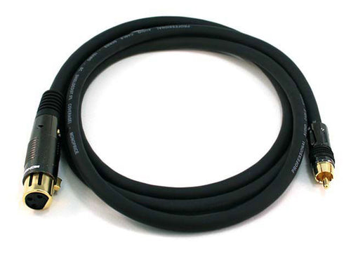Monoprice XLR/RCA, 1.8288 m audio cable