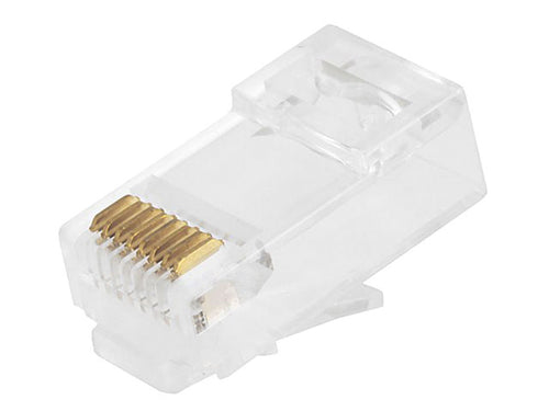 Cat6 RJ45 Wire Connector 100 Pack Transparent Monoprice 7266
