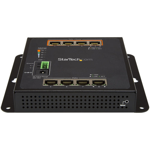 Industrieller 8-Port Gigabit PoE Switch 30W Power Over Ethernet gehärtet