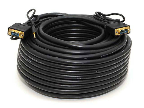 Monoprice VGA-3.5 mm/VGA-3.5 mm, M/M, 30.48 m