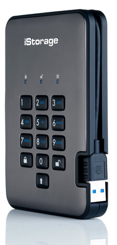 iStorage diskAshur PRO2 2TB SSD | Secure Portable Drive with AES-XTS 256-bit Encryption