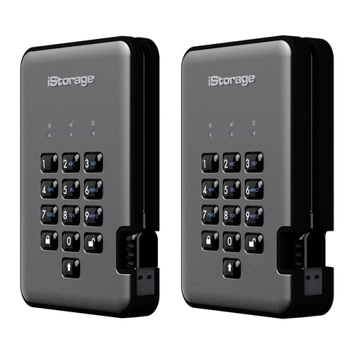Sichere 5TB iStorage diskAshur PRO2 Portable Festplatte AES-Verschlüsselung