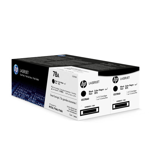 HP 78A 2-pack Black Original LaserJet Toner Cartridges toner cartridge