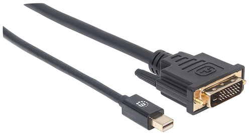 Mini DisplayPort to DVI-D Video Cable 1.8m 1080p 60Hz Male to Male