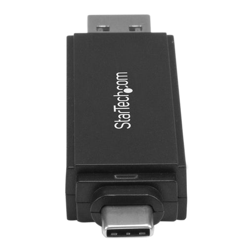 StarTech.com USB 3.0 Memory Card Reader/Writer - SD & microSD - 5000 Mbit/s - USB-C & USB-A