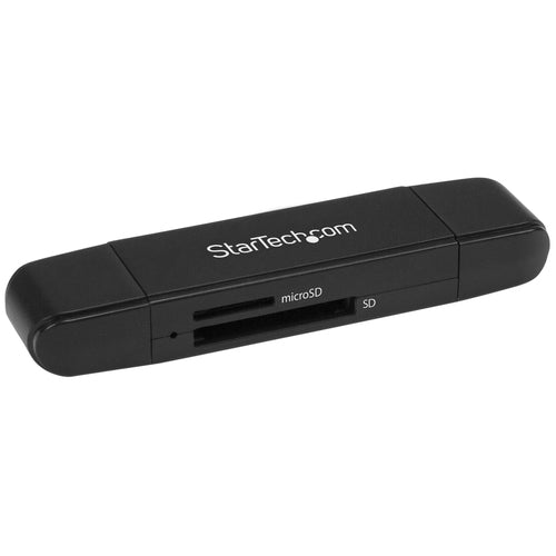 StarTech.com USB 3.0 Memory Card Reader/Writer - SD & microSD - 5000 Mbit/s - USB-C & USB-A