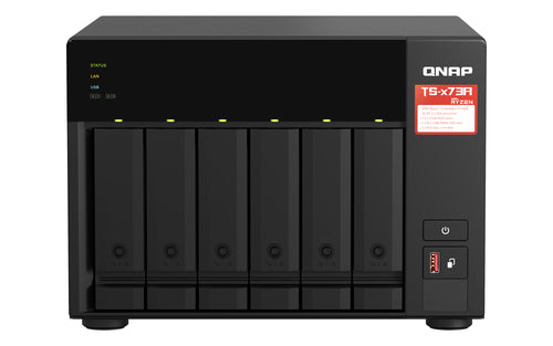 QNAP TS-673A NAS Tower Ryzen Embedded V1500B 8GB DDR4