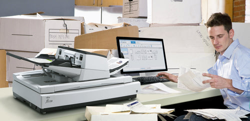 Document Scanner Fujitsu FI-7700 100 PPM 600x600 DPI A3